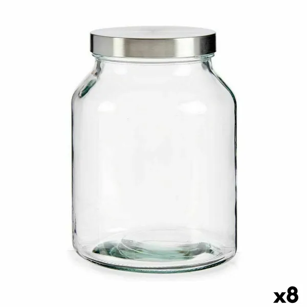 Stiklainis Vivalto Skaidrus Sidabras 3 L (8 vnt.)