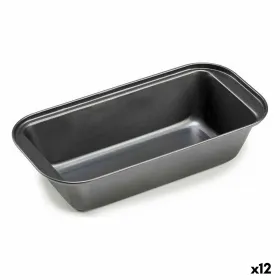 Rectangular Mould Kinvara Dark grey Metal Carbon steel 25 x 6,2 x 13 cm 13 x 6,2 x 25,3 cm (12 Units)