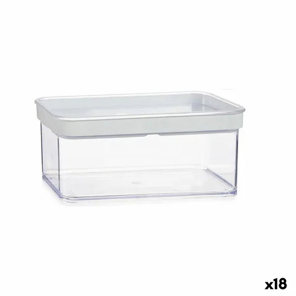 Stiklainis Gondol Skaidrus Silikoninis polistirenas ABS Plastmasinis 1,1 L 10,5 x 9 x 21 cm (18 vnt.)