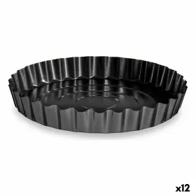 Форма для выпечки Kinvara Темно-серый Металл Углеродистая сталь Ø 28 cm 28,5 x 3,7 x 28,5 cm (12 штук)