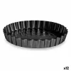 Orkaitė forma Kinvara Tamsiai pilka Metalinis Anglies plienas Ø 28 cm 28,5 x 3,7 x 28,5 cm (12 vnt.)