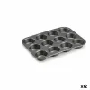 Kepimo forma Kinvara Tamsiai pilka Metalinis Anglies plienas 20 x 2 x 26 cm 26 x 2 x 20 cm (12 vnt.)