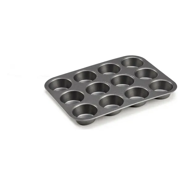 Baking Mould Kinvara Dark grey Metal Carbon steel 20 x 2 x 26 cm 26 x 2 x 20 cm (12 Units)