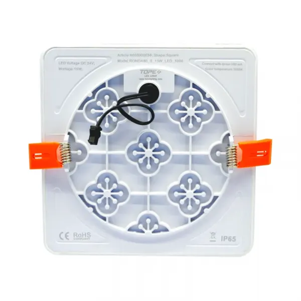 Recessed square LED panel "RONDA" 15W