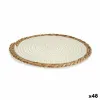 Galda paliktnis Gift Decor Balts Dabisks Dabīgā Šķiedra 30 x 1 x 30 cm (48 gb.)