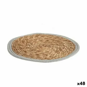 Stalo kilimėlis Gift Decor Pilka Natūralus Natūralus pluoštas 35 x 1 x 35 cm (48 vnt.)