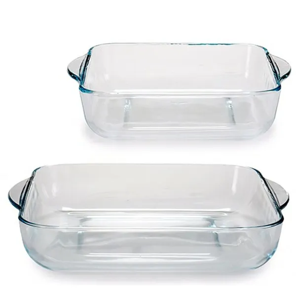 Комплект Кухненски Фонтани Pasabahce Borcam Kvadrāta 1,95 L (4 gb.)