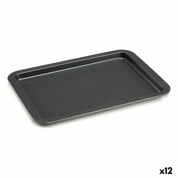 Orkaitės padėklas Kinvara Pilka Metalinis 25,3 x 2 x 37 cm (12 vnt.)