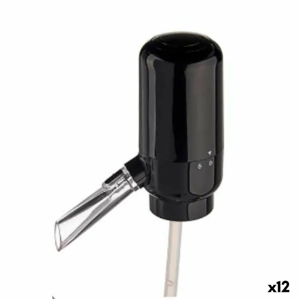 Dispenser Kinvara Black Transparent Silicone Stainless steel ABS Plastic 5 x 11 x 10 cm Electric (12 Units)
