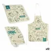 Kitchen Set Kinvara Organic Blue White Polyester 2 Pieces