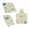 Keittiösarja Kinvara Organic Sininen Valkoinen Polyesteri 2 Kappaletta