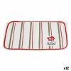 Galda paliktnis Kinvara Bon Appetit Balts Sarkans 33 x 0,3 x 48 cm (12 gb.)