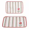 Galda paliktnis Kinvara Bon Appetit Balts Sarkans 33 x 0,3 x 48 cm (12 gb.)