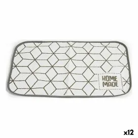 Stalo kilimėlis Kinvara Balta Pilka 33 x 0,3 x 48 cm (12 vnt.)