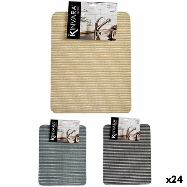 Luistamaton matto Kinvara Muovinen 40 x 1 x 32 cm (24 osaa)