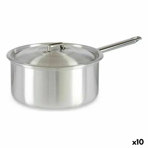 Saucepan with Lid Kinvara Silver Aluminium Ø 24 cm 5 L 43 x 15,5 x 26 cm 26 x 15,5 x 43 cm (10 Units)