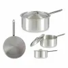 Saucepan with Lid Kinvara Silver Aluminium Ø 24 cm 5 L 43 x 15,5 x 26 cm 26 x 15,5 x 43 cm (10 Units)