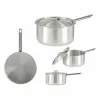 Saucepan with Lid Kinvara Silver Aluminium 4 L 24,5 x 12 x 41 cm 41 x 12 x 24,5 cm (10 Units)