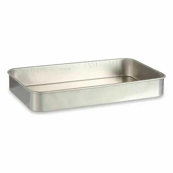 Roasting Tin Kinvara Silver Aluminium 28,5 x 6,5 x 46 cm 46 x 6,5 x 28,5 cm 46 x 7 x 28,5 cm (12 Units)