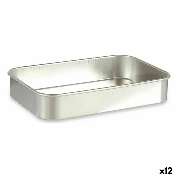 Cepamveidne Kinvara Sudrabains Alumīnijs 31 x 5,5 x 21,5 cm (12 gb.)