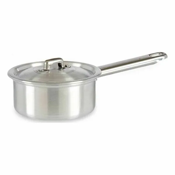 Saucepan with Lid Kinvara Silver Aluminium Ø 12 cm 600 ml 0,6 L 14 x 8 x 26 cm (10 Units)