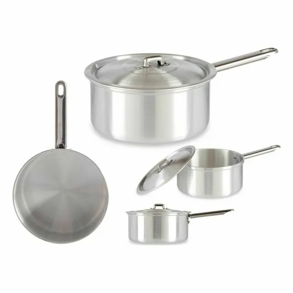 Saucepan with Lid Kinvara Silver Aluminium 2 L 20 x 12 x 35,5 cm 35,5 x 12 x 20 cm (10 Units)