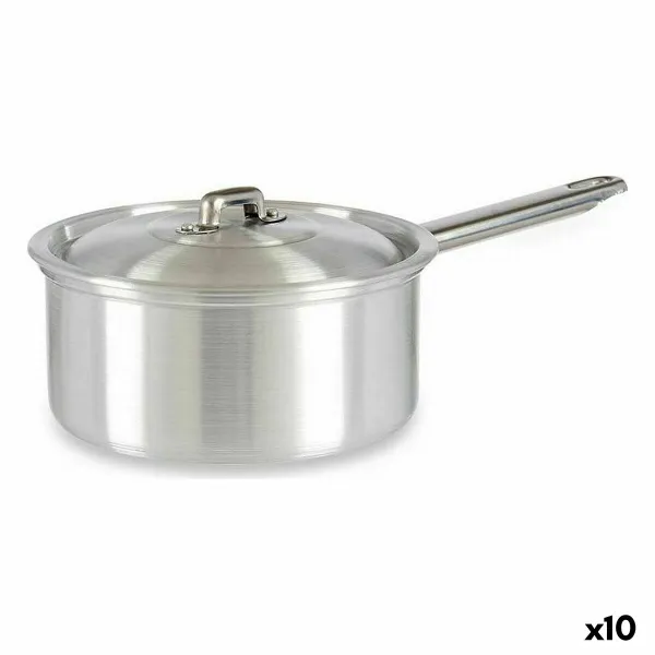 Saucepan with Lid Kinvara Silver Aluminium Ø 16 cm 1,5 L 30 x 10,5 x 18 cm 30,5 x 9 x 18 cm 18 x 10,5 x 30,5 cm (10 Units)