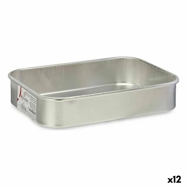 Kepimo skarda Kinvara Sidabras Aliuminis Ø 18 cm 26 X 5 X 19 CM 19 x 5 x 26 cm (12 vnt.)