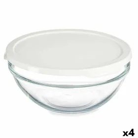Круглая коробочка для завтраков с крышкой Pasabahce Chefs Белый 1,7 L (4 штук)