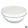 Круглая коробочка для завтраков с крышкой Pasabahce Chefs Белый 1,7 L (4 штук)