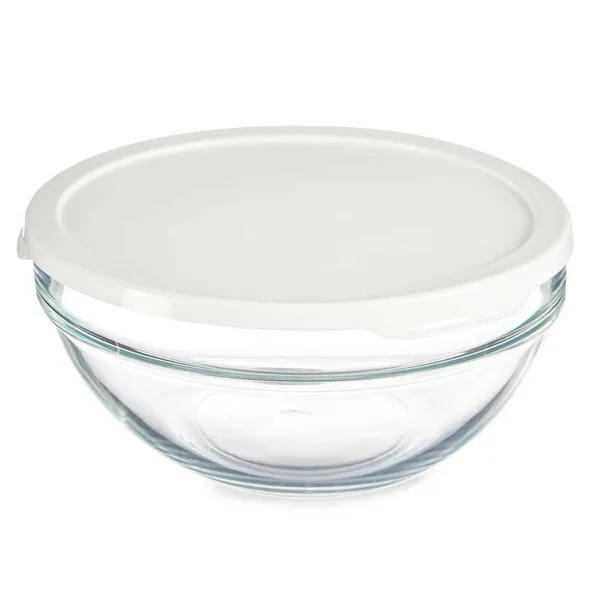 Круглая коробочка для завтраков с крышкой Pasabahce Chefs Белый 1,7 L (4 штук)