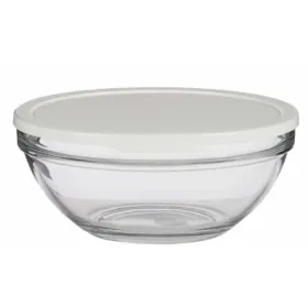 Круглая коробочка для завтраков с крышкой Pasabahce Chefs Белый 2,5 L (4 штук)