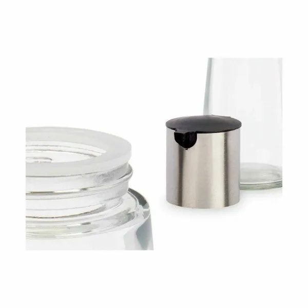 Cruet Vivalto Transparent Silver Metal Glass Aluminium polypropylene 230 ml 7 x 17 x 7 cm (24 Units)