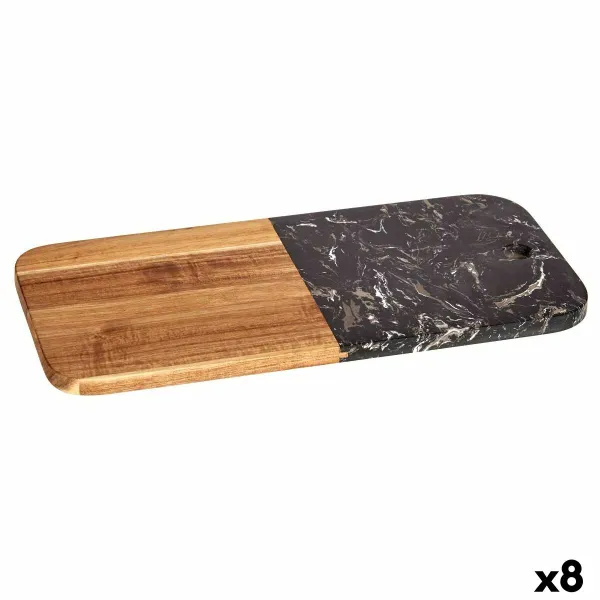 Разделочная доска Kinvara Чёрный 18 x 1,5 x 38 cm (8 штук)