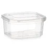 Rectangular Lunchbox with Lid Leknes Transparent polypropylene 370 ml (24 Units)