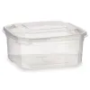 Taisnstūra Pusdienu kastīte ar Vāku Leknes Caurspīdīgs polipropilēns 500 ml (24 gb.)
