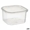 Rectangular Lunchbox with Lid Leknes Transparent polypropylene 750 ml (24 Units)