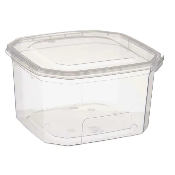 Stačiakampė priešpiečių dėžutė su dangteliu Leknes Skaidrus polipropileno 750 ml (24 vnt.)