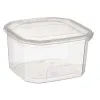 Stačiakampė priešpiečių dėžutė su dangteliu Leknes Skaidrus polipropileno 750 ml (24 vnt.)