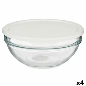 Круглая коробочка для завтраков с крышкой Pasabahce Chefs Белый 1,135 L (4 штук)