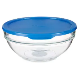 Круглая коробочка для завтраков с крышкой Pasabahce Chefs Синий 1,135 L (4 штук)