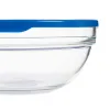 Круглая коробочка для завтраков с крышкой Pasabahce Chefs Синий 1,135 L (4 штук)