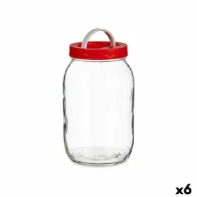 яс Vivalto Красный Прозрачный 2 L Крышка с ручкой (6 штук)