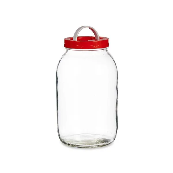 яс Vivalto Красный Прозрачный 3 L Крышка с ручкой (6 штук)