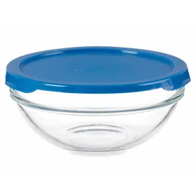 Круглая коробочка для завтраков с крышкой Pasabahce Chefs Синий 595 ml (6 штук)