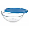Круглая коробочка для завтраков с крышкой Pasabahce Chefs Синий 595 ml (6 штук)