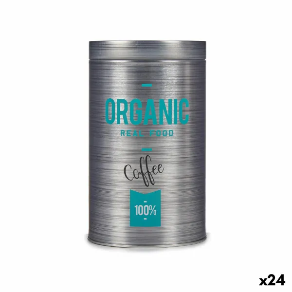 Uzglabāšanas Kārba Kinvara Organic Pelēks Alva 10,4 x 18,2 x 10,4 cm Kafija (24 gb.)