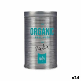 Металлическая Банка Kinvara Organic Серый олово 10,4 x 18,2 x 10,4 cm Паста (24 штук)