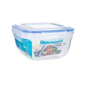 Hermētiska Pusdienu Kastīte Leknes Caurspīdīgs polipropilēns Kvadrāta 1,5 L (12 gb.)