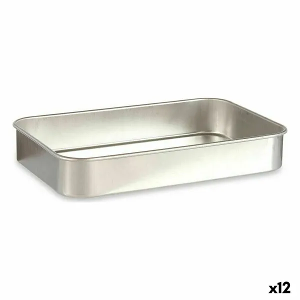 Cepamveidne Kinvara Sudrabains Alumīnijs 23,5 x 6 x 36 cm 36 x 6 x 23,5 cm (12 gb.)